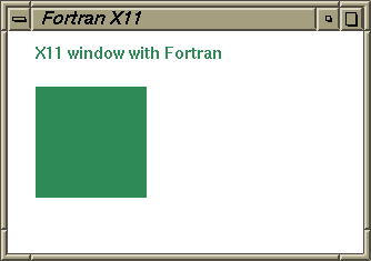 Fortran Xlib