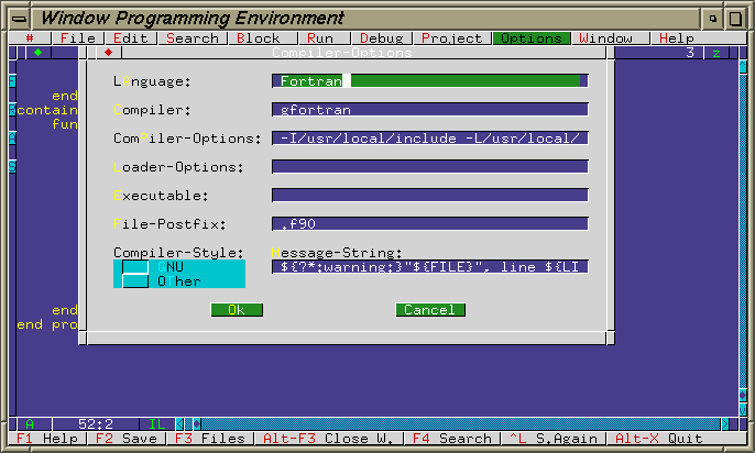 XWindow Programming Environment (xwpe)